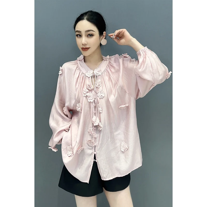 SuperAen Spring Autumn 2024 New Blouse Solid Soft Lace Up Lantern Sleeve Loose Pink Shirt Blouse
SuperAen Spring Autumn 2024 New Blouse Solid Soft Lace Up Lantern Sleeve Loose Pink Shirt Blouse