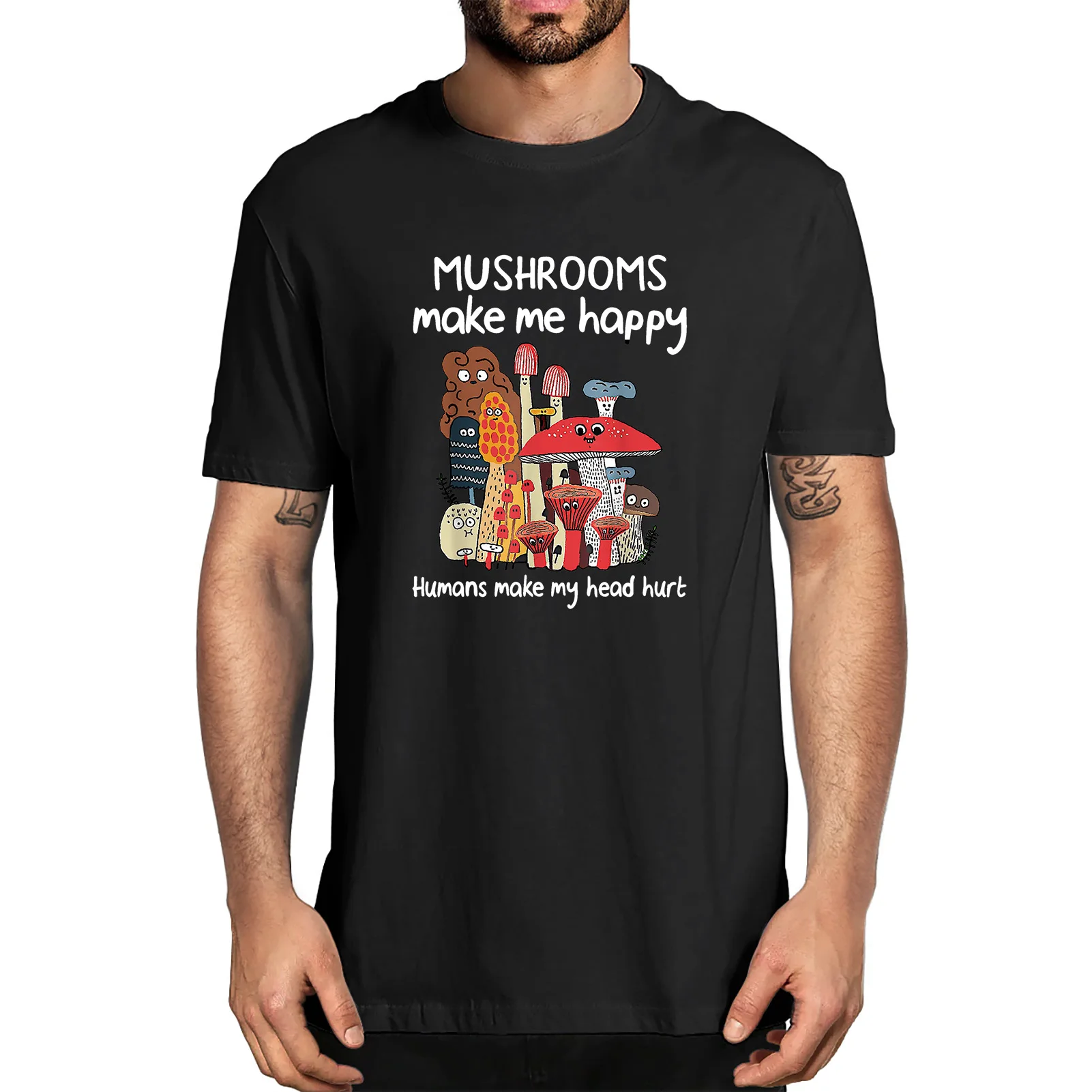 Summer Mushrooms Make Me Happy Humans Make My Head Hurt Funny Camping Lovers Men's 100% Cotton Novelty T-Shirt Unisex Humor Tee
Summer Mushrooms Make Me Happy Humans Make My Head Hurt Funny Camping Lovers Men's 100% Cotton Novelty T-Shirt Unisex Humor Tee