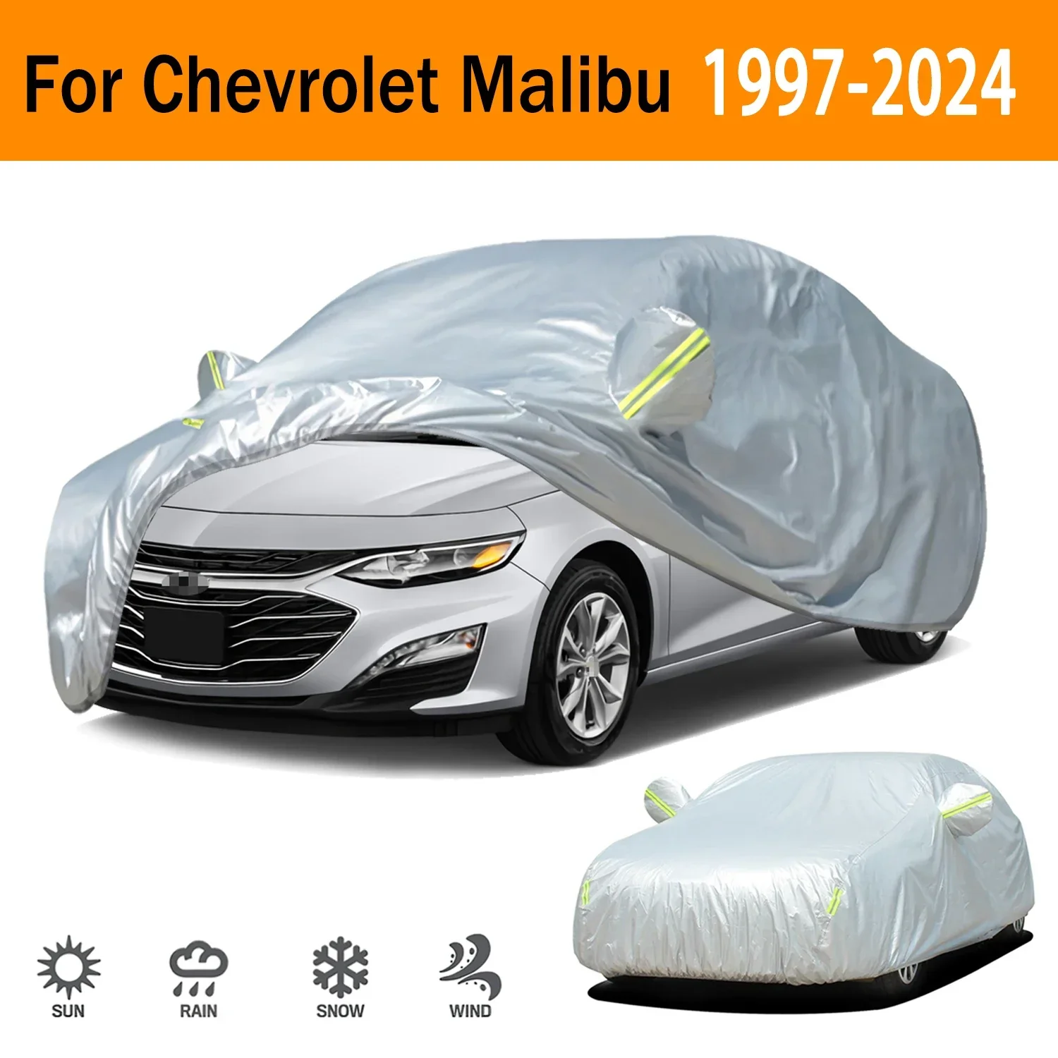 For Chevrolet Malibu 1997-2024 Outdoor Protection Full Car Covers Snow Cover Sunshade Waterproof Dustproof Exterior Car accesso
For Chevrolet Malibu 1997-2024 Outdoor Protection Full Car Covers Snow Cover Sunshade Waterproof Dustproof Exterior Car accesso