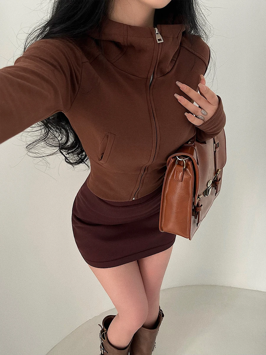WOMENGAGA American Street Spicy Girl Standing Neck Hooded Zipper Slim Casual Sports Sweatshirt Fashion Sweet Women Tops P8KJ
WOMENGAGA American Street Spicy Girl Standing Neck Hooded Zipper Slim Casual Sports Sweatshirt Fashion Sweet Women Tops P8KJ