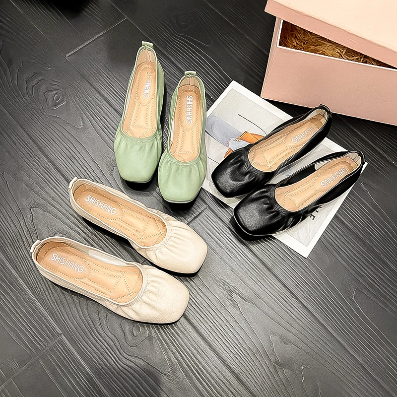 Shallow Flat Shoes for Women, Spring and Autumn, Versatile, Soft Leather, Soft Sole, Ultra-soft Moccasins, 2026 New Lazy Shoes
Shallow Flat Shoes for Women, Spring and Autumn, Versatile, Soft Leather, Soft Sole, Ultra-soft Moccasins, 2026 New Lazy Shoes