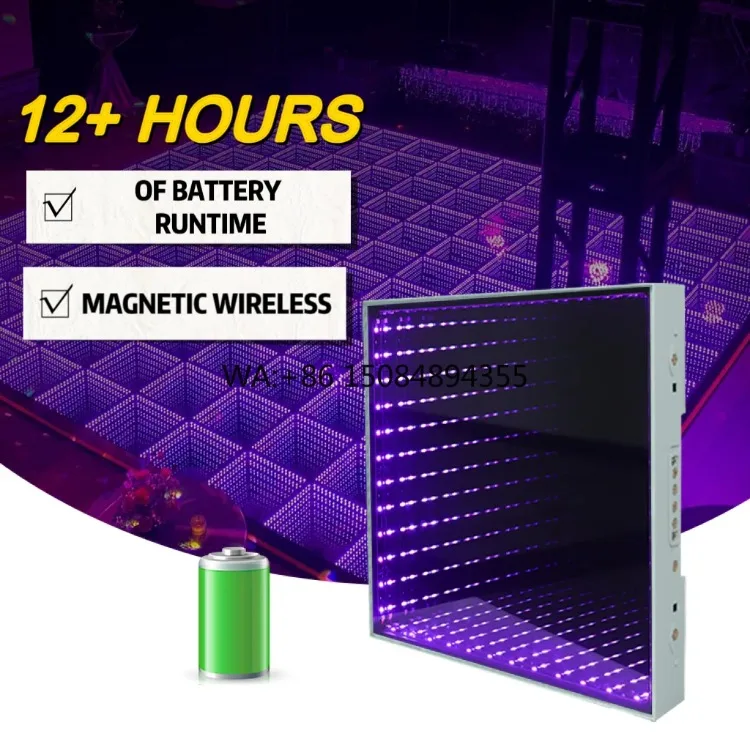 New Arrival Built-in Battery More Than 12 Hours Runtime Portable Wedding Party Mirror Wireless Magnetic Led Dance Floor
New Arrival Built-in Battery More Than 12 Hours Runtime Portable Wedding Party Mirror Wireless Magnetic Led Dance Floor