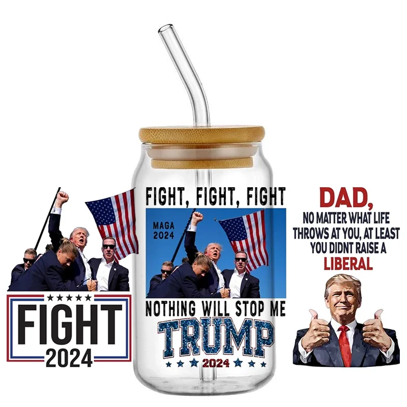 MAGA 2025 Free UV DTF Cartoon Funny Stickers Trump (16 oz Libbey Glasses Packaging Bottle Cup) DIY Waterproof
MAGA 2025 Free UV DTF Cartoon Funny Stickers Trump (16 oz Libbey Glasses Packaging Bottle Cup) DIY Waterproof