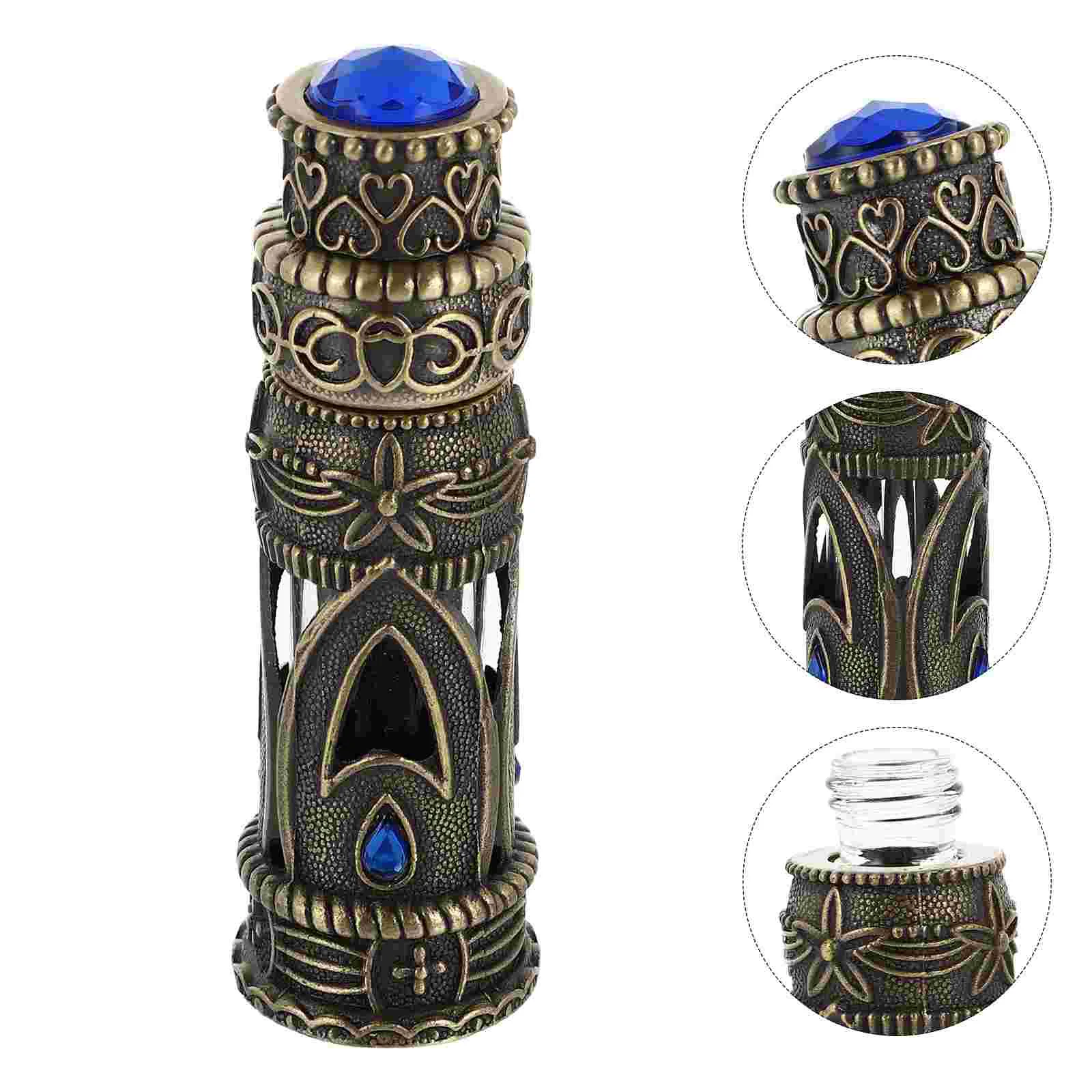 6ml Empty Perfume Bottle Dubai Middle East Alloy Glass Chic Travel Size Vintage Decorative Aromatherapy Essential Oil Storage
6ml Empty Perfume Bottle Dubai Middle East Alloy Glass Chic Travel Size Vintage Decorative Aromatherapy Essential Oil Storage