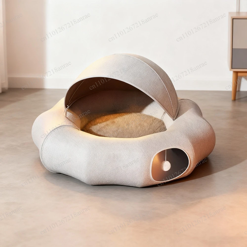 Convertible pet cat donut tunnel nest foldable semi-closed drillable easy to clean
Convertible pet cat donut tunnel nest foldable semi-closed drillable easy to clean