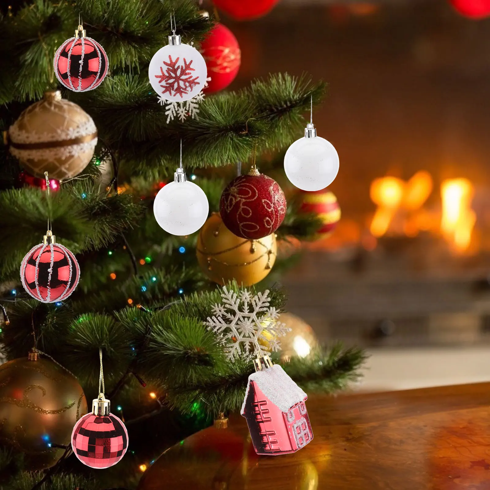 28pcs Ball Xmas Tree nament Set Xmas Decor Tree nament Hanging Pendant Party Supplies Festive Creative Safe
28pcs Ball Xmas Tree nament Set Xmas Decor Tree nament Hanging Pendant Party Supplies Festive Creative Safe