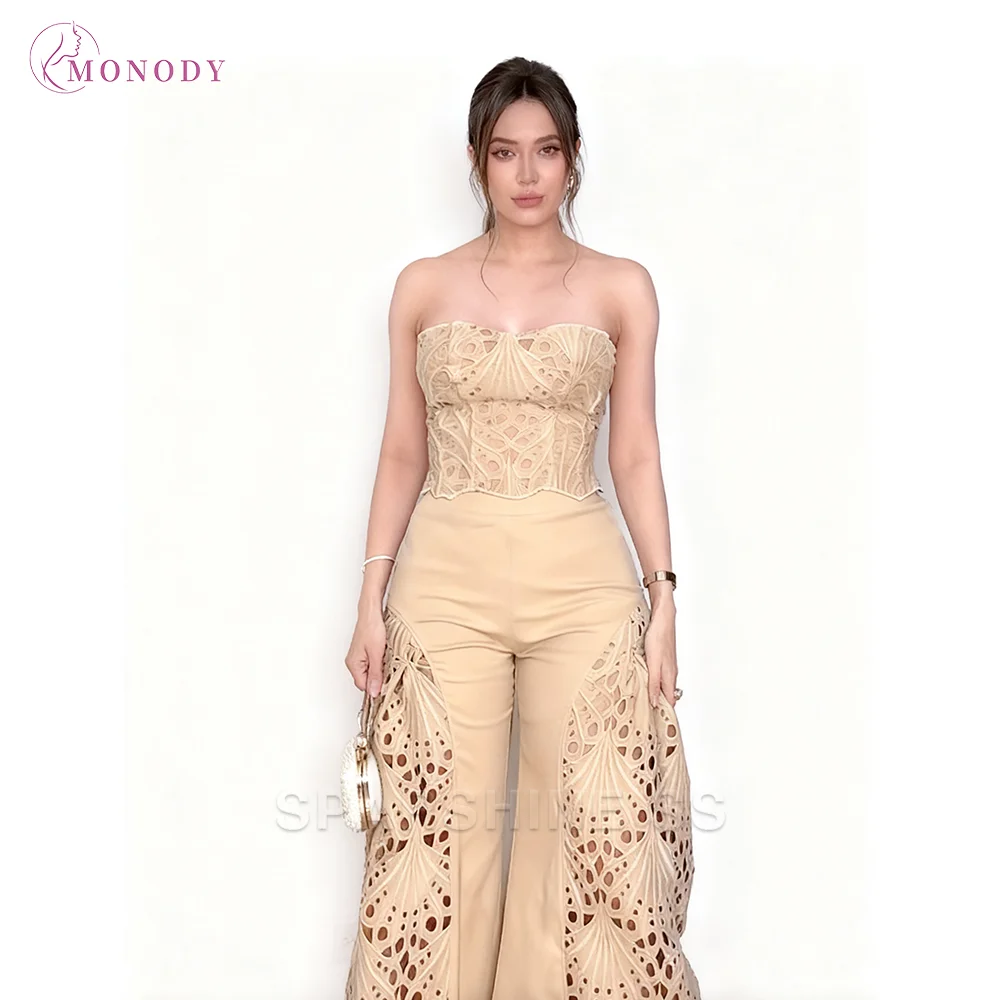Hollow Out Sleeveless Sexy Lace Wide Leg Pants Sets Women Y2K Crop Top Clubwear Street Fashion Outfit Summer Lady Suit
Hollow Out Sleeveless Sexy Lace Wide Leg Pants Sets Women Y2K Crop Top Clubwear Street Fashion Outfit Summer Lady Suit