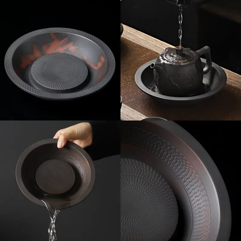 【CHIMU HOME】 Jianshui Purple Pottery Pot for Japanese-style Water Storage Kettle Mat Ceramic Purple Sand Tray Table
【CHIMU HOME】 Jianshui Purple Pottery Pot for Japanese-style Water Storage Kettle Mat Ceramic Purple Sand Tray Table