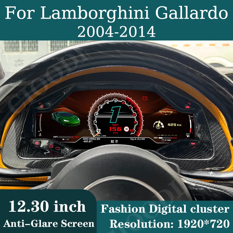 12.3" LCD Digital Instrument Cluster For Lamborghini Gallardo 2004-2014 Virtual Cockpit Speedometer Counter Dashboard CarPlay
12.3" LCD Digital Instrument Cluster For Lamborghini Gallardo 2004-2014 Virtual Cockpit Speedometer Counter Dashboard CarPlay