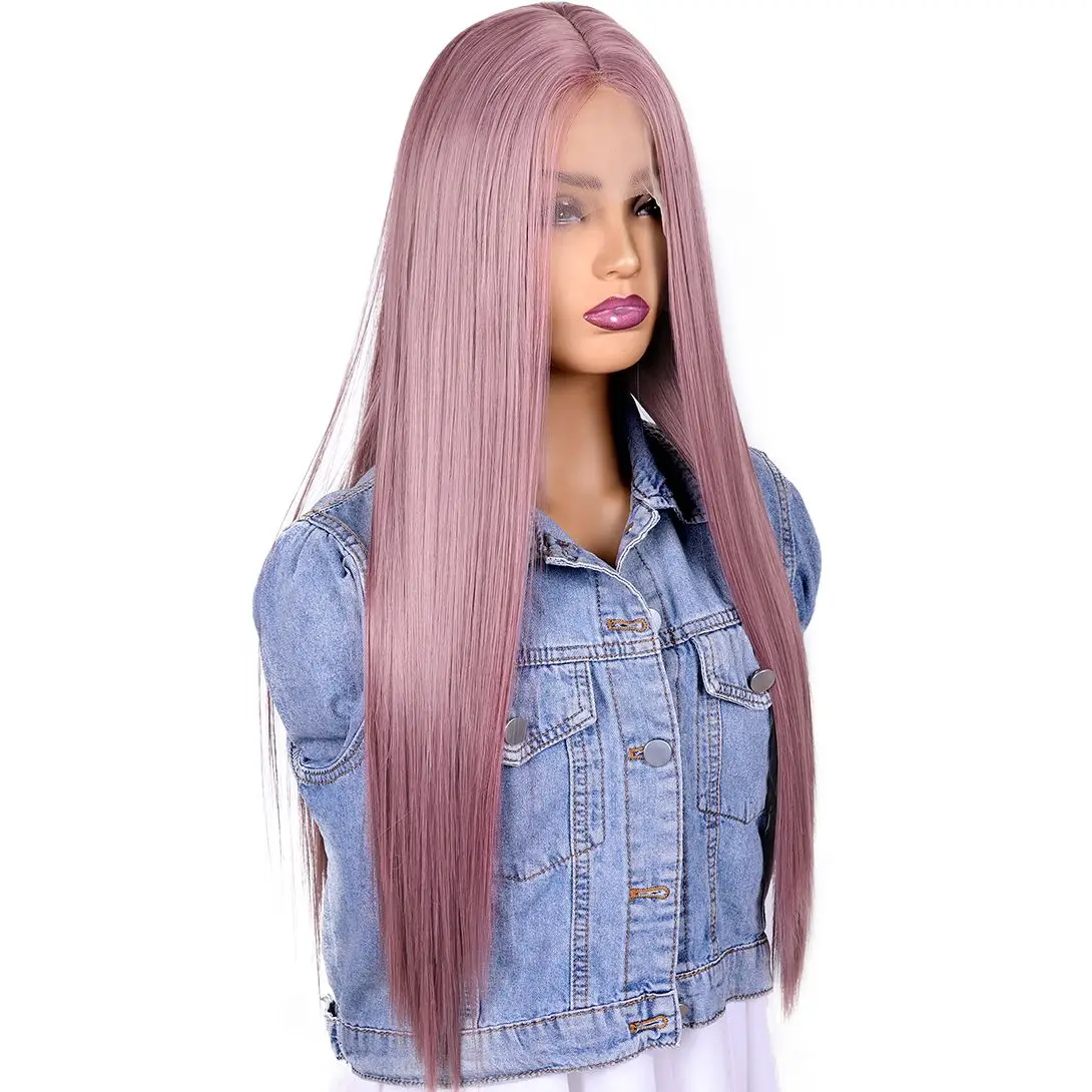 BCHR Long Straight Pink Lace Front Wig 13*1 Natural Hairline Heat Resistant Synthetic Hair Wigs for Women
BCHR Long Straight Pink Lace Front Wig 13*1 Natural Hairline Heat Resistant Synthetic Hair Wigs for Women