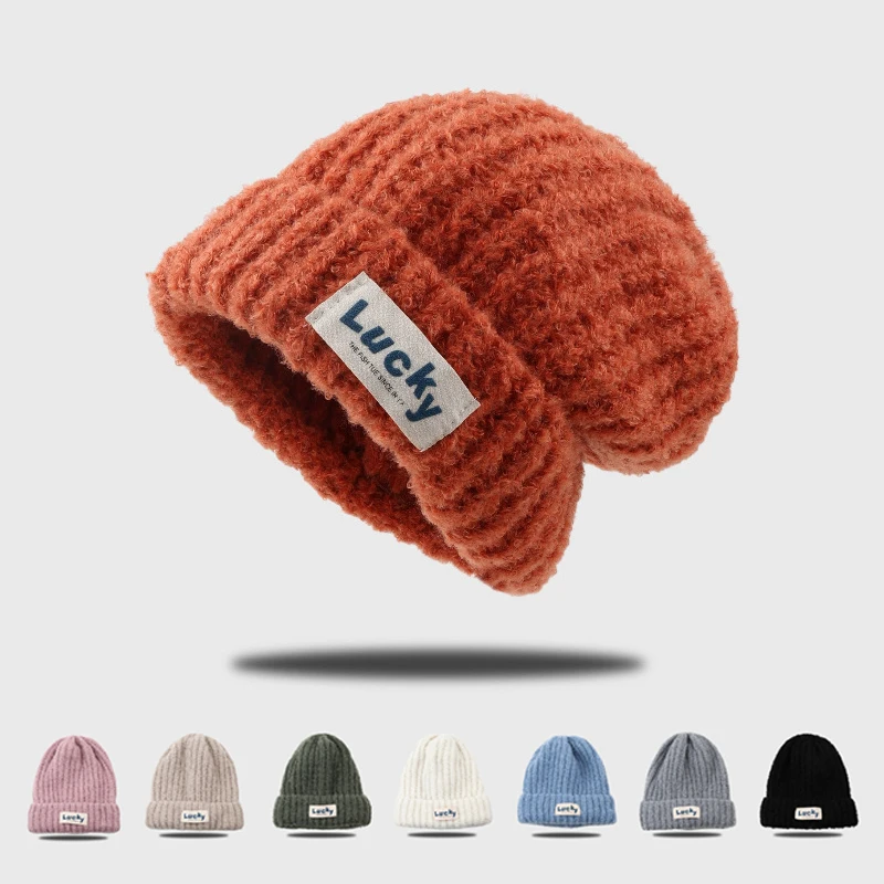 Keep Warm Knitted Hat Women Thickened Beanies Female Soft Bonnet for Winter Leisure Sports
Keep Warm Knitted Hat Women Thickened Beanies Female Soft Bonnet for Winter Leisure Sports