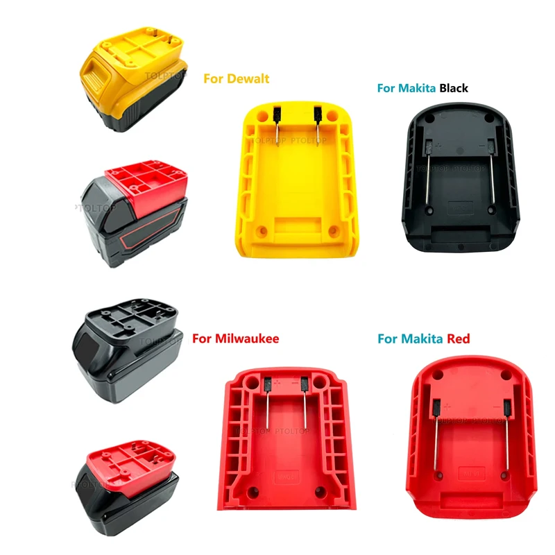 For Makita For Dewalt For Milwaukee 18V Lithium Battery DIY Adapter Converter Base Charging Head ShellConnector
For Makita For Dewalt For Milwaukee 18V Lithium Battery DIY Adapter Converter Base Charging Head ShellConnector