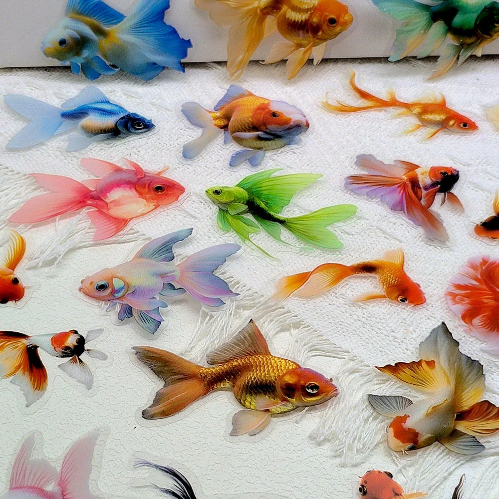 50PCS Cute Animal Beautiful Goldfish Transparent Sticker Book INS DIY Diary Decorative Account Skateboard Graffiti Stickers Pack
50PCS Cute Animal Beautiful Goldfish Transparent Sticker Book INS DIY Diary Decorative Account Skateboard Graffiti Stickers Pack