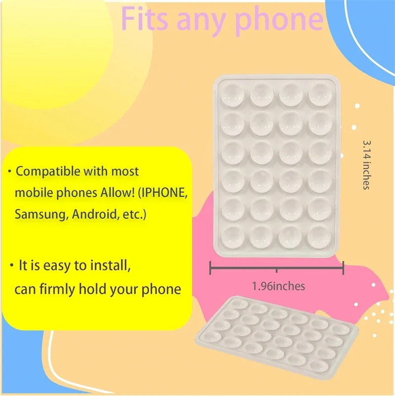 Flexible Silicone Suction Bracket Square Anti Slip Mat Single Sided Case Sticker Multifunctional Wall Mount Holder cable saver
Flexible Silicone Suction Bracket Square Anti Slip Mat Single Sided Case Sticker Multifunctional Wall Mount Holder cable saver