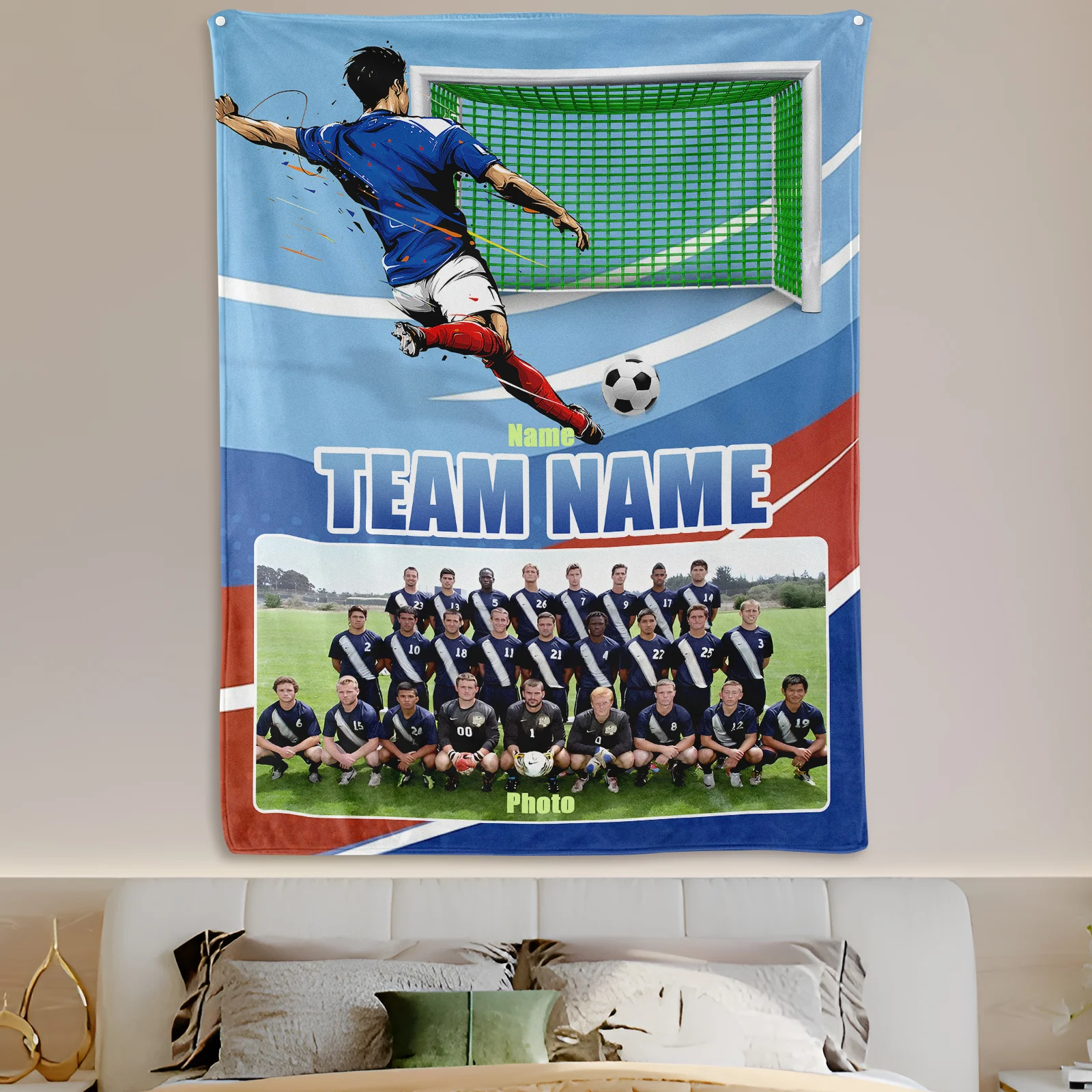 Custom Soccer Goal Blanket For Football Fans Unique Home Decor Piece Featuring Striking Goal Design Cozy Gift
Custom Soccer Goal Blanket For Football Fans Unique Home Decor Piece Featuring Striking Goal Design Cozy Gift