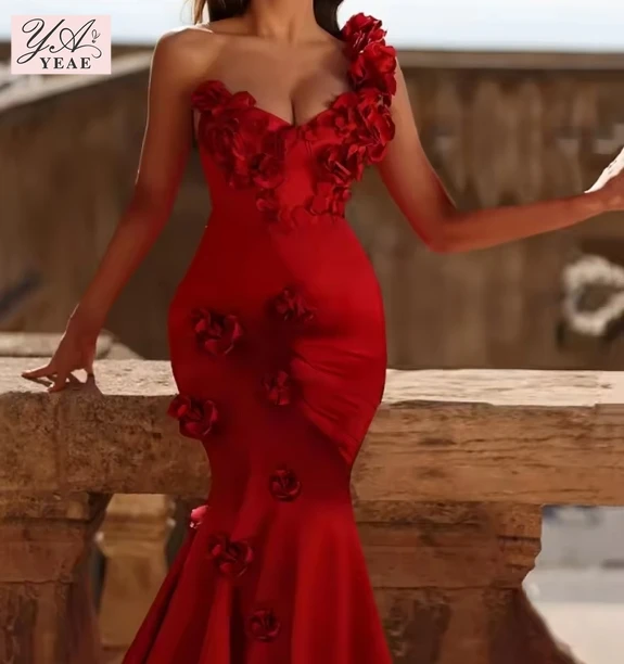 YEAE Red Color Women Sexy One Shoulder Flowers Bodycon Long Bandage Dress Fashion Celebrate Wedding Party Dress Vestido
YEAE Red Color Women Sexy One Shoulder Flowers Bodycon Long Bandage Dress Fashion Celebrate Wedding Party Dress Vestido