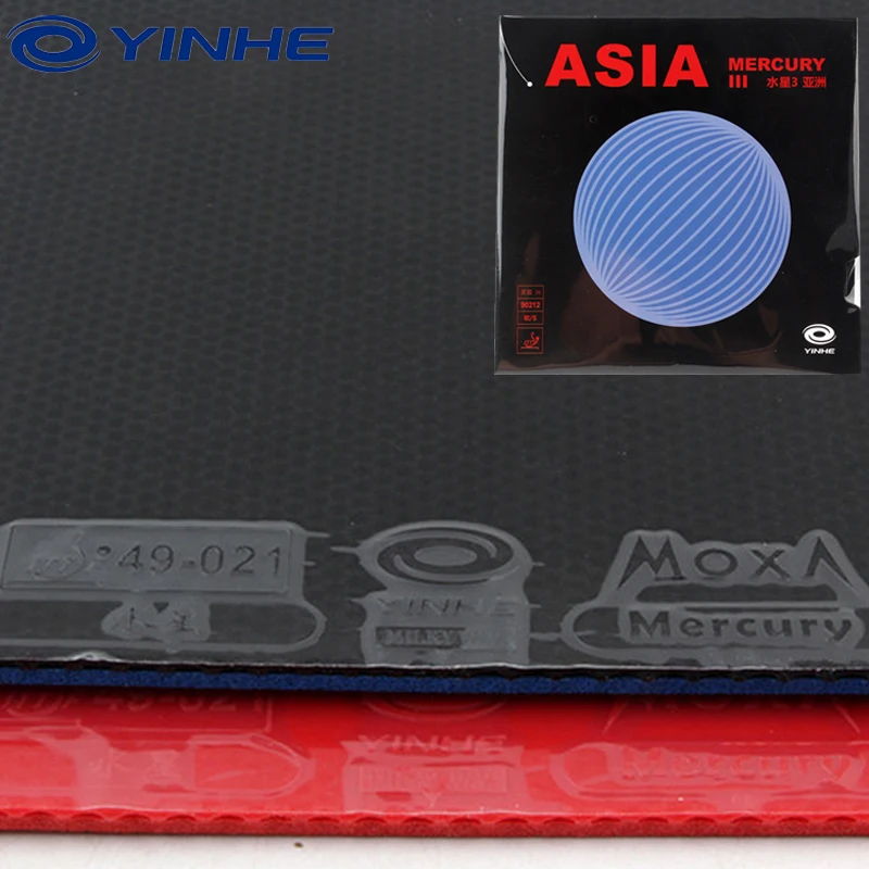 NEW YINHE MERCURY III ASIA Table Tennis Rubber Sheet Tacky Pips in Offensive Pingpong Rubber with Cake Sponge Fast Attack Loop
NEW YINHE MERCURY III ASIA Table Tennis Rubber Sheet Tacky Pips in Offensive Pingpong Rubber with Cake Sponge Fast Attack Loop
