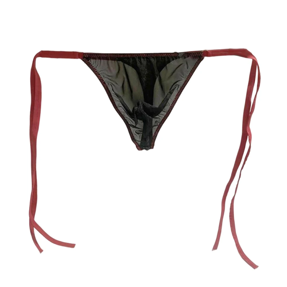 Mens Sexy Briefs Mesh Pouch Panties Lace-up G-string Mens See Through Briefs with Lace Up Thong Design for Comfortable Fit
Mens Sexy Briefs Mesh Pouch Panties Lace-up G-string Mens See Through Briefs with Lace Up Thong Design for Comfortable Fit