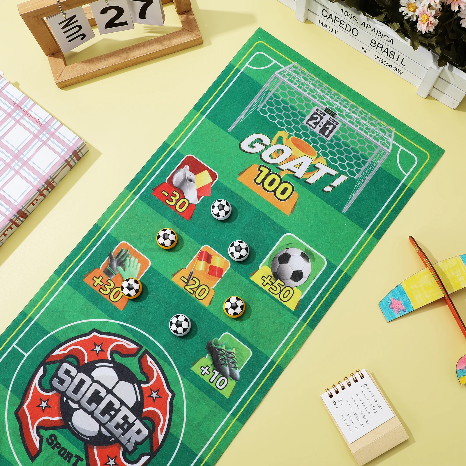 1 Set Interactive Tabletop For Kids Portable Finger Soccer Durable Design Safe Indoor Bonding Educational Party
1 Set Interactive Tabletop For Kids Portable Finger Soccer Durable Design Safe Indoor Bonding Educational Party