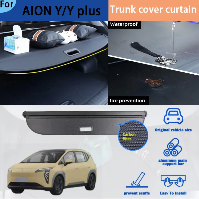 Suitable for AION Y/Y PLUS Trunk Curtain, Rear Trunk Storage Partition, Bezel, Interior Modification Accessories
Suitable for AION Y/Y PLUS Trunk Curtain, Rear Trunk Storage Partition, Bezel, Interior Modification Accessories