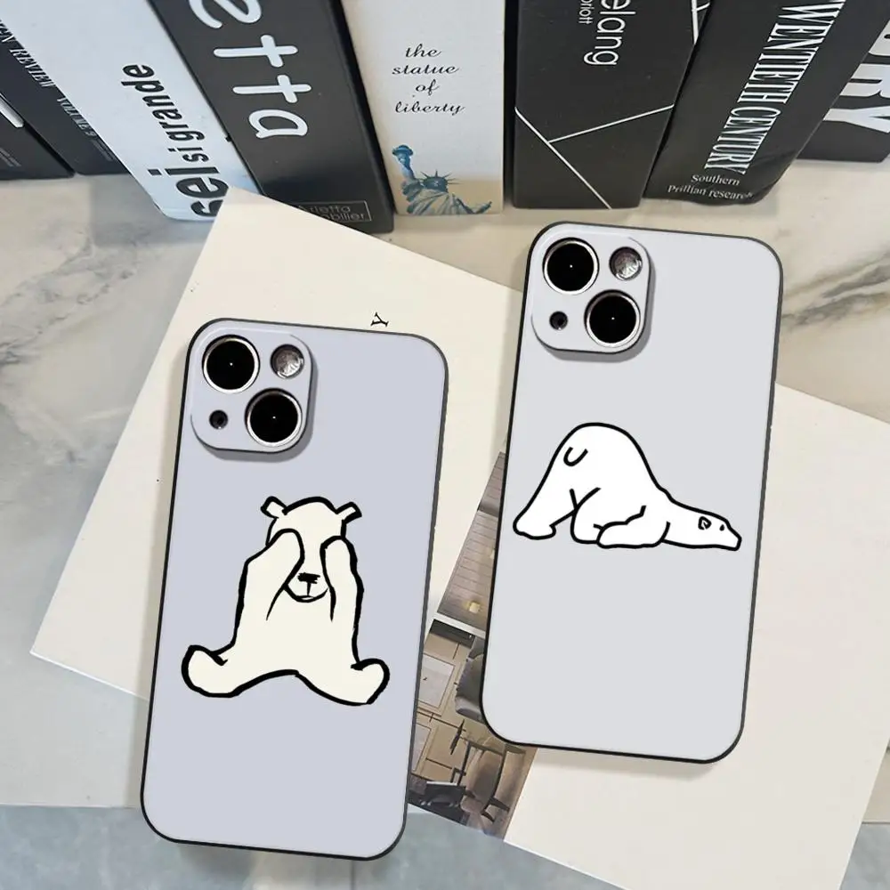 Shy polar bear cartoon Phone Case FOR IPhone 15 pro max 14 11 12 Pro 15 16 Plus 13 Pro MAX XR XS Black Soft Covers
Shy polar bear cartoon Phone Case FOR IPhone 15 pro max 14 11 12 Pro 15 16 Plus 13 Pro MAX XR XS Black Soft Covers