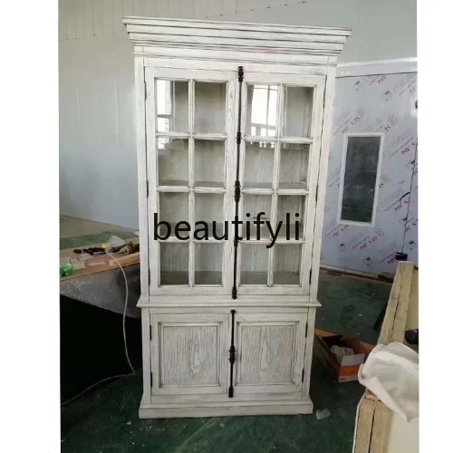 Asmt56 Nordic solid wood old dining side locker American antique living room high and low corner cabinet wine cabinet
Asmt56 Nordic solid wood old dining side locker American antique living room high and low corner cabinet wine cabinet