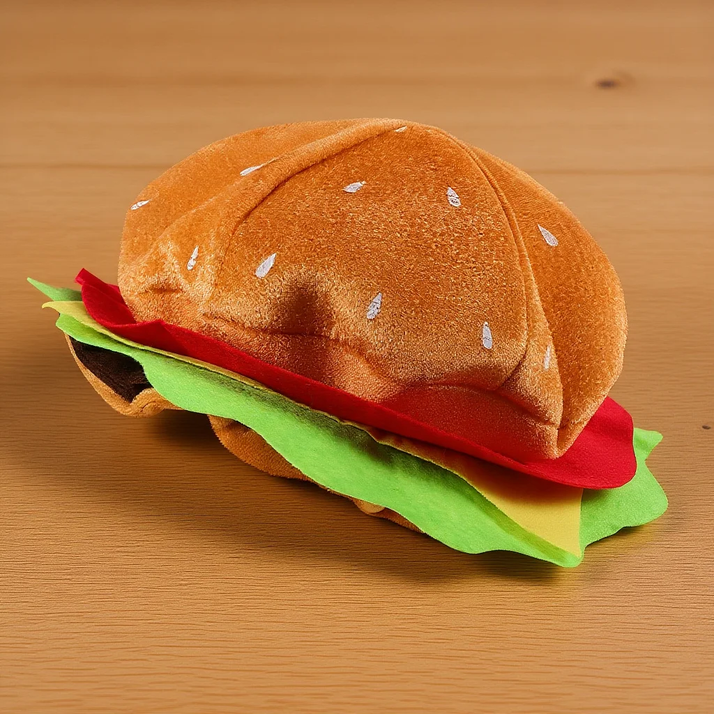 Funny Hamburger Headgear Stylish Burger Hat Prop for Celebration New Year Costume Accessory Soft Skin-Friendly Material Easy to
Funny Hamburger Headgear Stylish Burger Hat Prop for Celebration New Year Costume Accessory Soft Skin-Friendly Material Easy to