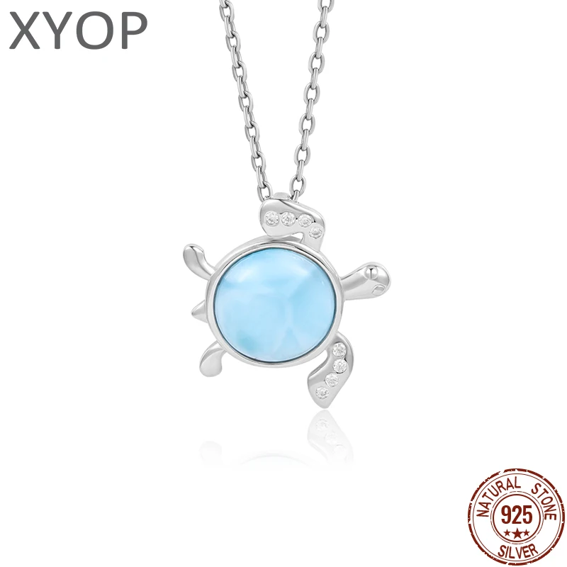 XYOP 925 Silver Gift Natural Blue Larimar Turtle Pendant Zircon 40+5cm Cross Necklace, Europe And The United States Popular Wedd
XYOP 925 Silver Gift Natural Blue Larimar Turtle Pendant Zircon 40+5cm Cross Necklace, Europe And The United States Popular Wedd