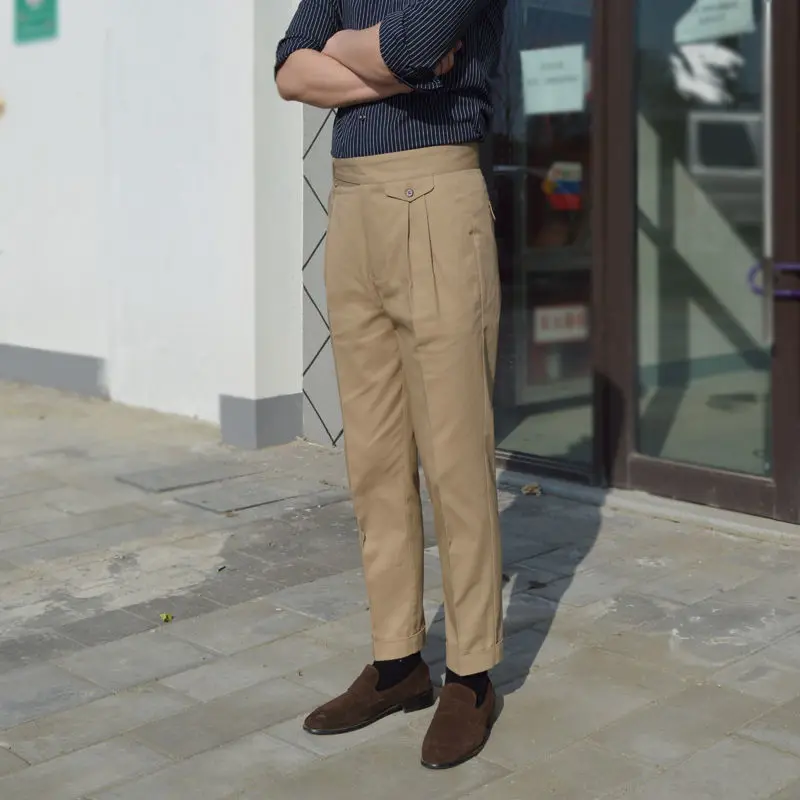 Fashion New Men's Casual Suit Pants Solid Color Retro Business Trousers Pants Wedding Dress for Male Italian Style Clothing B64
Fashion New Men's Casual Suit Pants Solid Color Retro Business Trousers Pants Wedding Dress for Male Italian Style Clothing B64