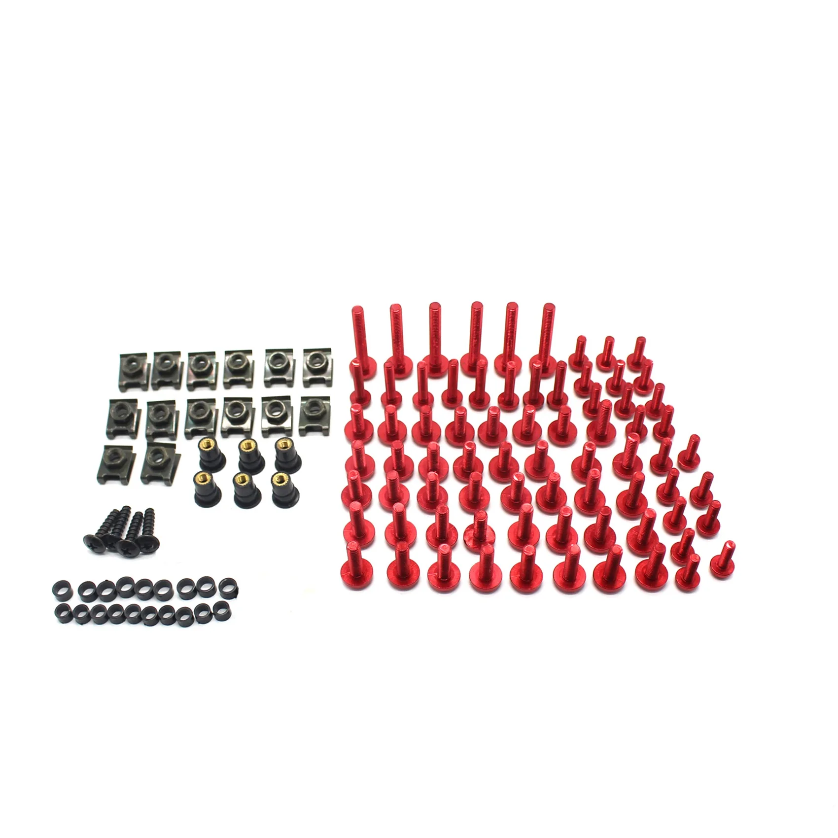 A95E-195PCS Motorcycle Fairing Bolt Screw Nut Kit Bodywork Screws Motorcycle Universal Kit
A95E-195PCS Motorcycle Fairing Bolt Screw Nut Kit Bodywork Screws Motorcycle Universal Kit