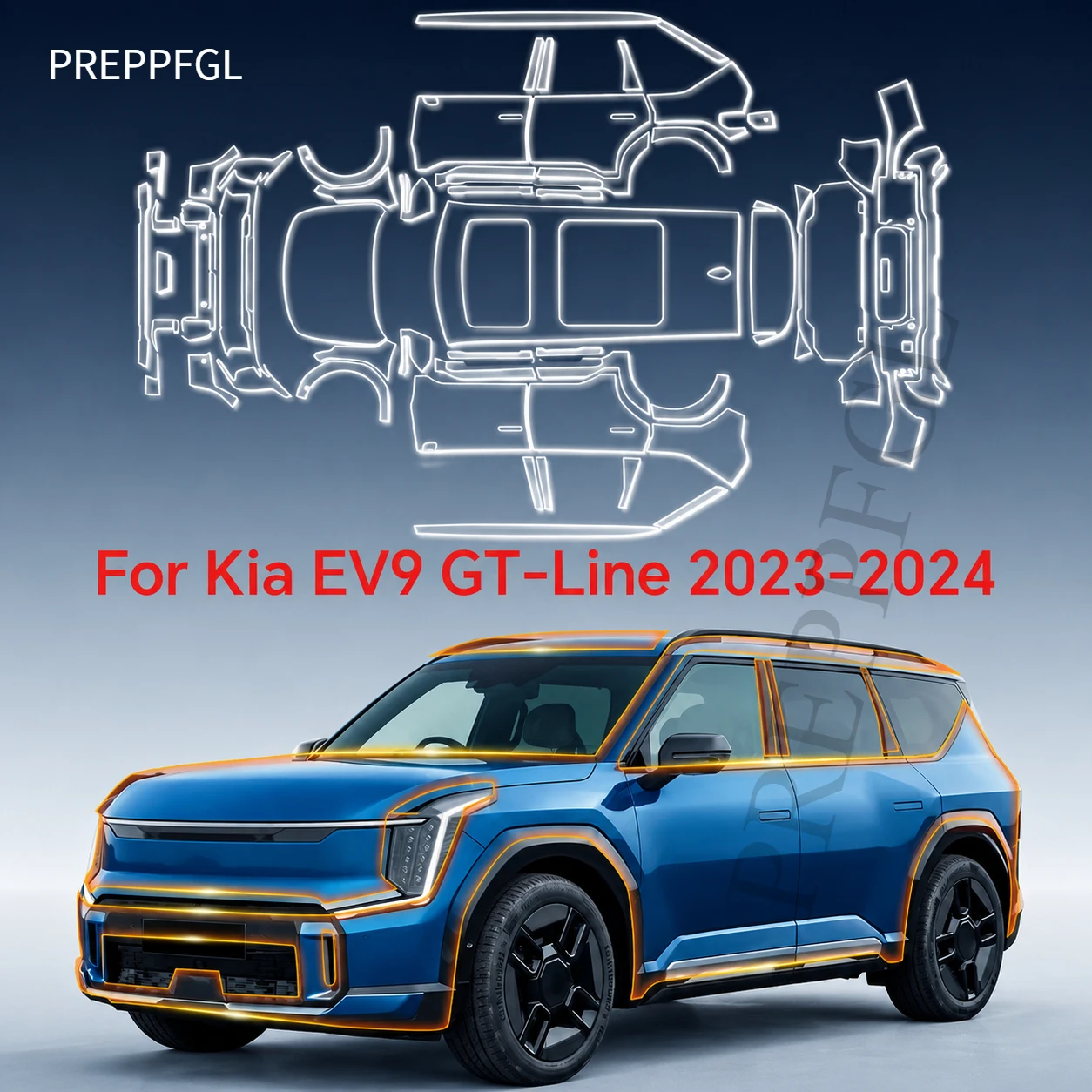 Pre-cut PPF For KIA EV9 GT-Line 2023-2024 TPU Scratch Resistant Paint Protection Film Car Clear Bra Decal Sticker Self-adhesive
Pre-cut PPF For KIA EV9 GT-Line 2023-2024 TPU Scratch Resistant Paint Protection Film Car Clear Bra Decal Sticker Self-adhesive