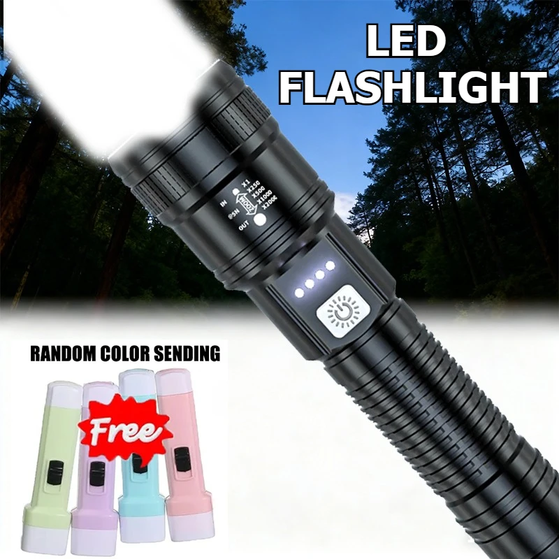 Сверхъяркие светодиодные фонари 5000 лм, перезаряжаемые тактические фонари, аварийные прожекторы с телескопическим зумом для кемпинга и рыбалки на открытом воздухе
Сверхъяркие светодиодные фонари 5000 лм, перезаряжаемые тактические фонари, аварийные прожекторы с телескопическим зумом для кемпинга и рыбалки на открытом воздухе