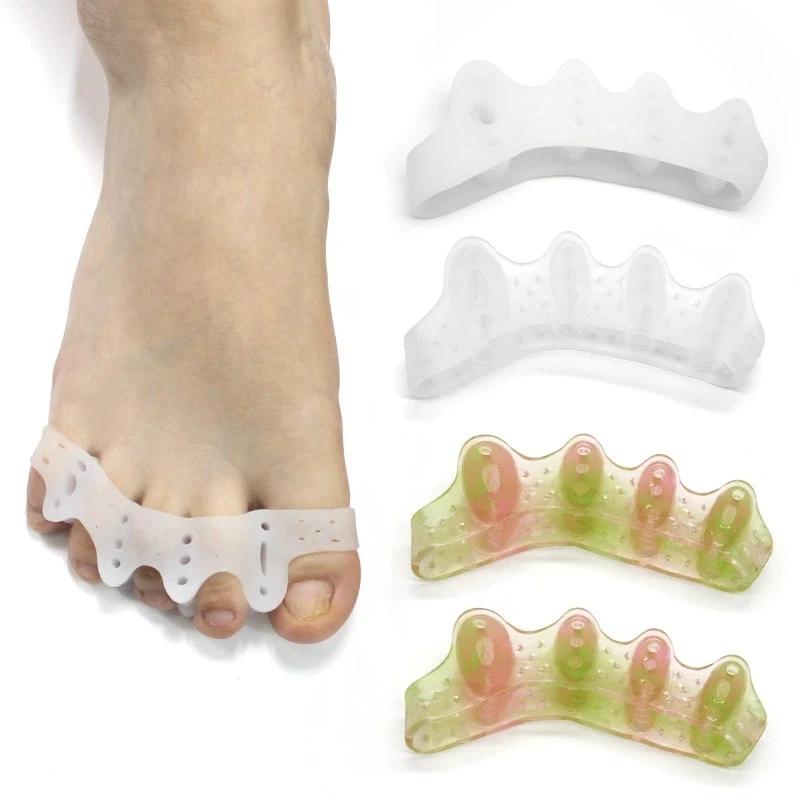1/2/5Pairs Silicone Toe Separator,Bunion Corrector Toe Spacers to Correct Bunions Toe Straightener Stretcher Gel Toe Protector
1/2/5Pairs Silicone Toe Separator,Bunion Corrector Toe Spacers to Correct Bunions Toe Straightener Stretcher Gel Toe Protector
