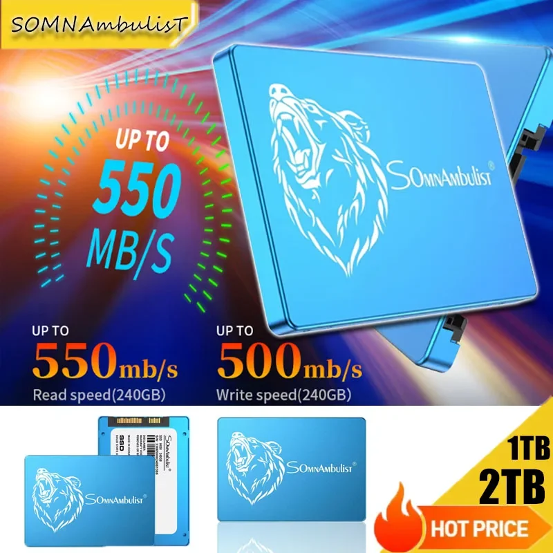 2.5" SATA Interface High Speed SSD SomnAmbulist Solid State Drive for Desktop Laptop Bulk Wholesale
2.5" SATA Interface High Speed SSD SomnAmbulist Solid State Drive for Desktop Laptop Bulk Wholesale