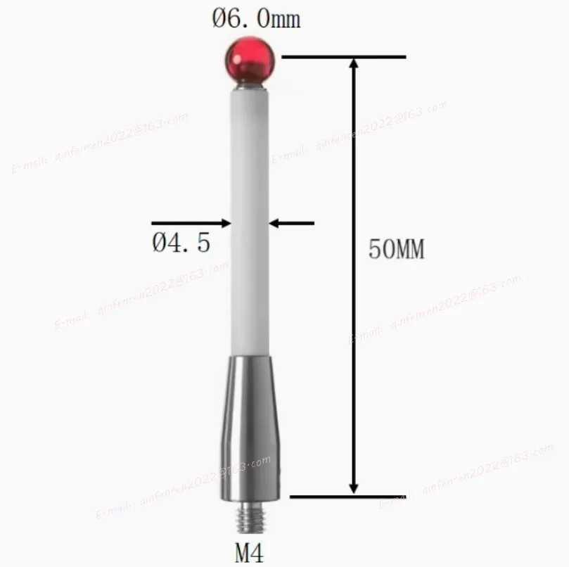 2PC CMM Probe Stylus 6Mm Ball Tip CMM Contact Probes Ceramic Shafts Probe Testing Accessories For Renishaw
2PC CMM Probe Stylus 6Mm Ball Tip CMM Contact Probes Ceramic Shafts Probe Testing Accessories For Renishaw
