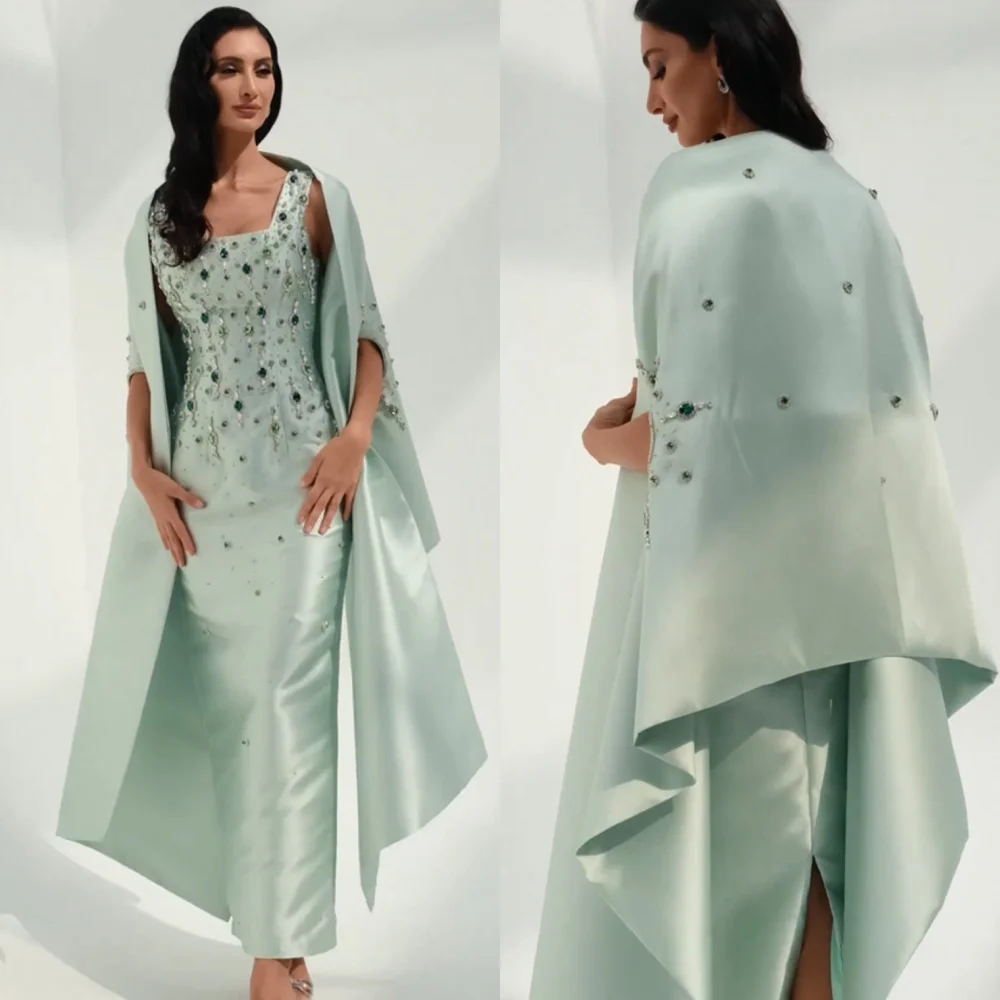 Jiayigong Sparkle Exquisite Evening Satin Sequined Ruched A-line Square Neck Bespoke Occasion Gown Midi Dresses
Jiayigong Sparkle Exquisite Evening Satin Sequined Ruched A-line Square Neck Bespoke Occasion Gown Midi Dresses