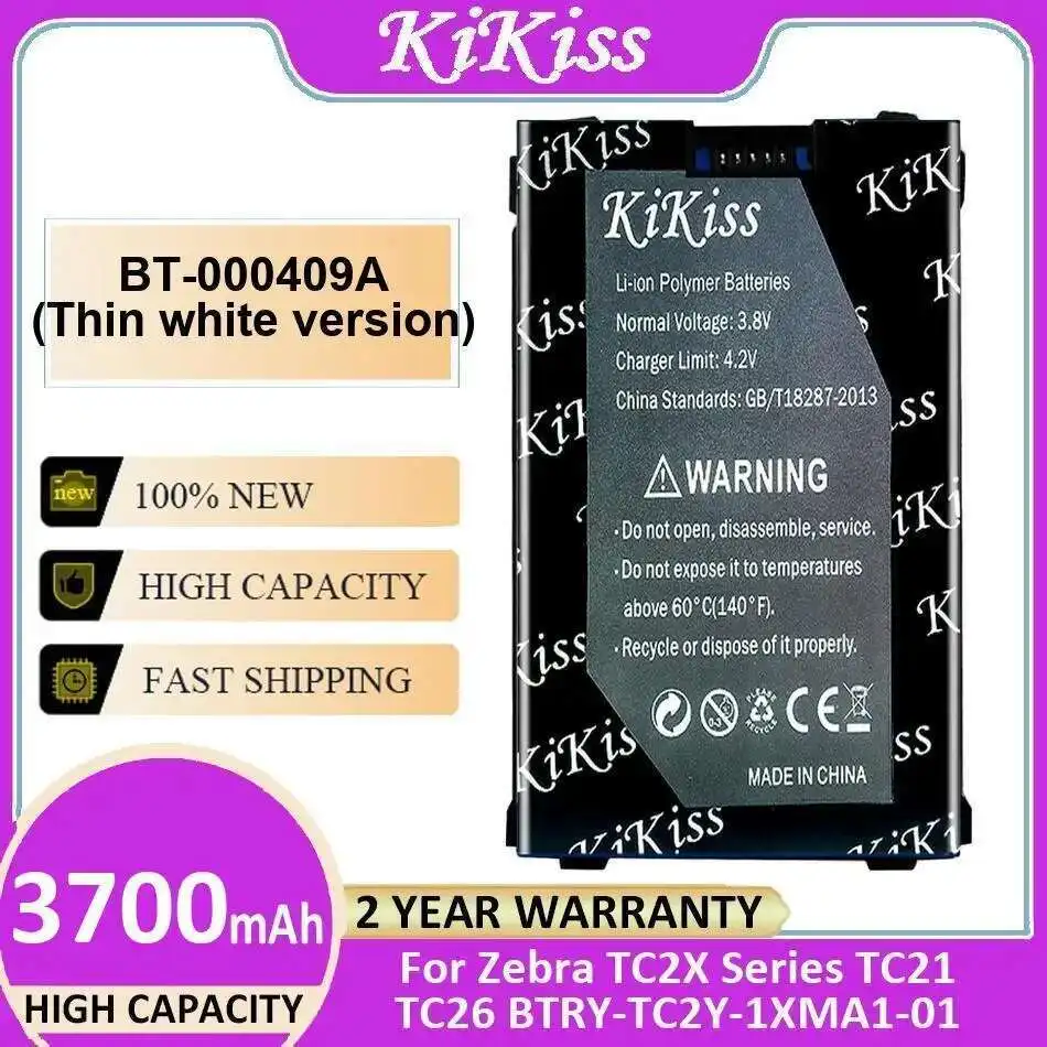 Mobile Phone Battery BT-000409A Thin White Version 3700Mah For Zebra TC2X Series TC21 TC26 Btry-TC2Y-1XMA1-01
Mobile Phone Battery BT-000409A Thin White Version 3700Mah For Zebra TC2X Series TC21 TC26 Btry-TC2Y-1XMA1-01