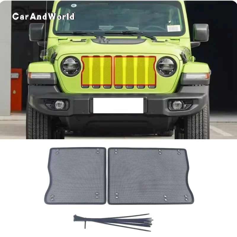 Stainless Center Grille Insect Screening Mesh Insert Protector Net Trims Car Accessories For Jeep Gladiator Wrangler Rubicon
Stainless Center Grille Insect Screening Mesh Insert Protector Net Trims Car Accessories For Jeep Gladiator Wrangler Rubicon