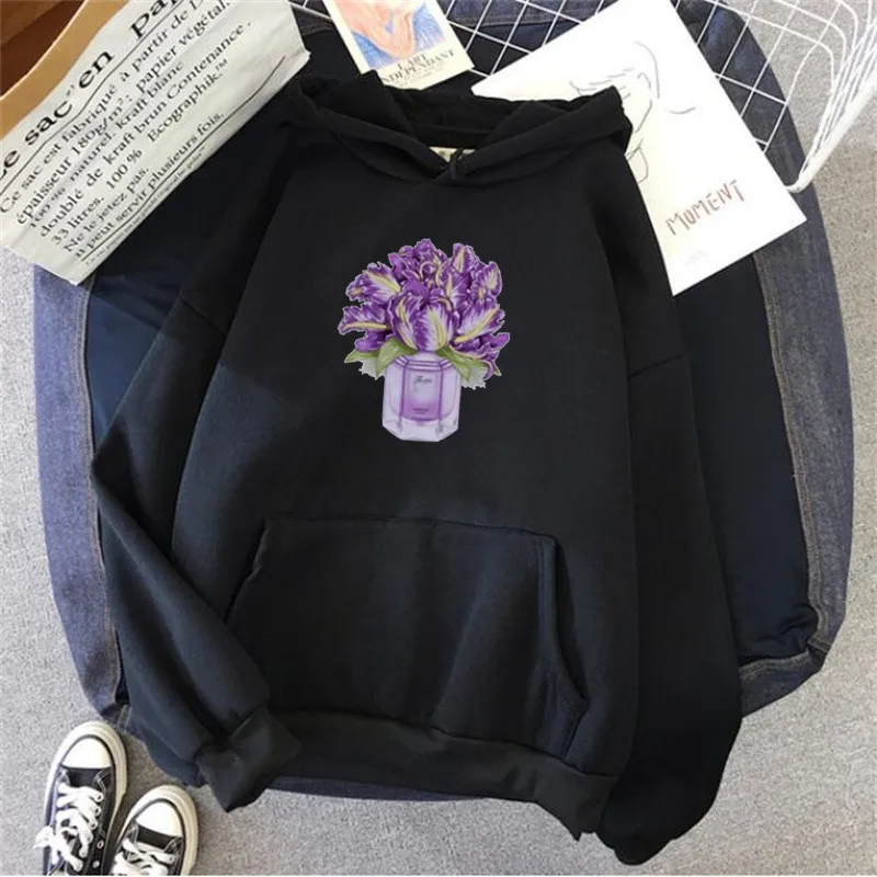 Fashion Print Casual Harajuku Flower Print Hoodie Women's Long Sleeve Clothing
Fashion Print Casual Harajuku Flower Print Hoodie Women's Long Sleeve Clothing
