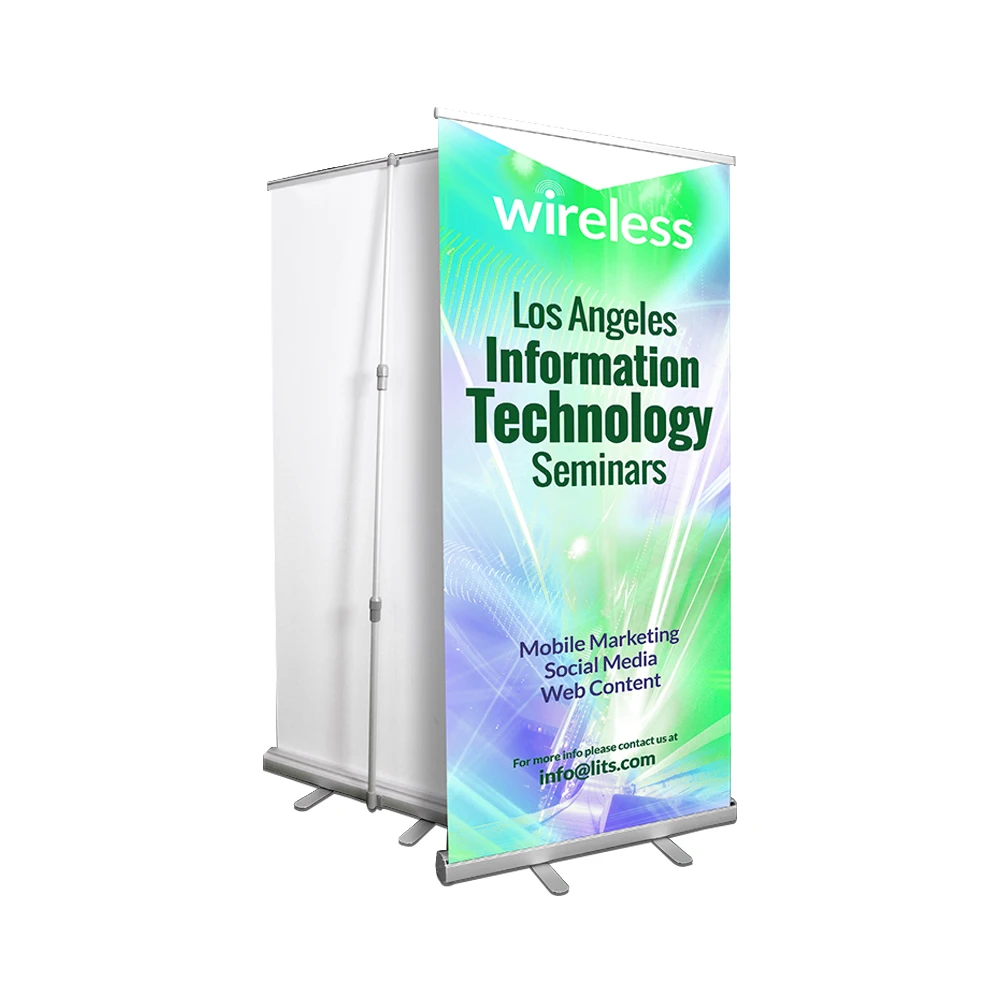 Full Color Printing Roll up Banner for Display and Trade Show Advertising Banner
Full Color Printing Roll up Banner for Display and Trade Show Advertising Banner