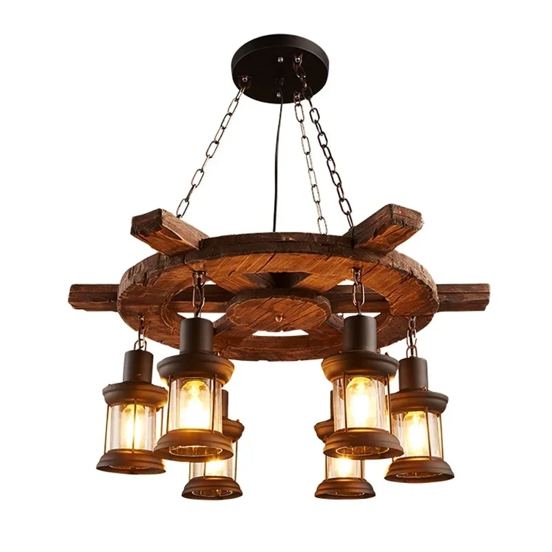 American Vintage Industrial Chandelier Bar Cafe Restaurant Dining Room Light Boat Woodenglass Lamps Living Room Pendant Lamp
American Vintage Industrial Chandelier Bar Cafe Restaurant Dining Room Light Boat Woodenglass Lamps Living Room Pendant Lamp