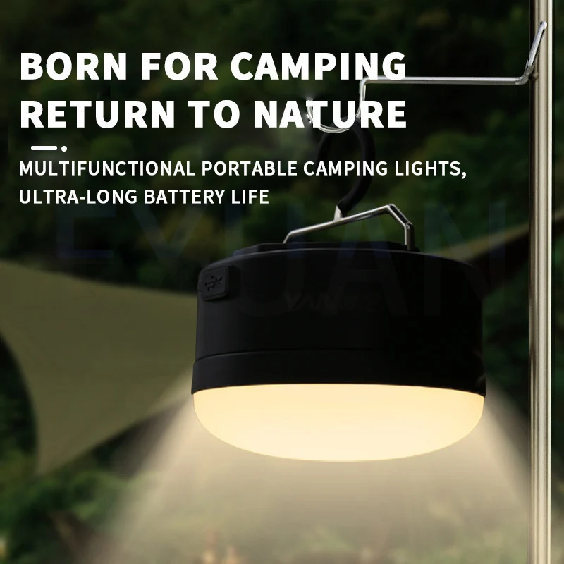 Outdoor LED Camping Light 4 Modes Portable Hang Tent Lamp USB Rechargeable Portable Waterproof Emergency Light Tent Light
Outdoor LED Camping Light 4 Modes Portable Hang Tent Lamp USB Rechargeable Portable Waterproof Emergency Light Tent Light 