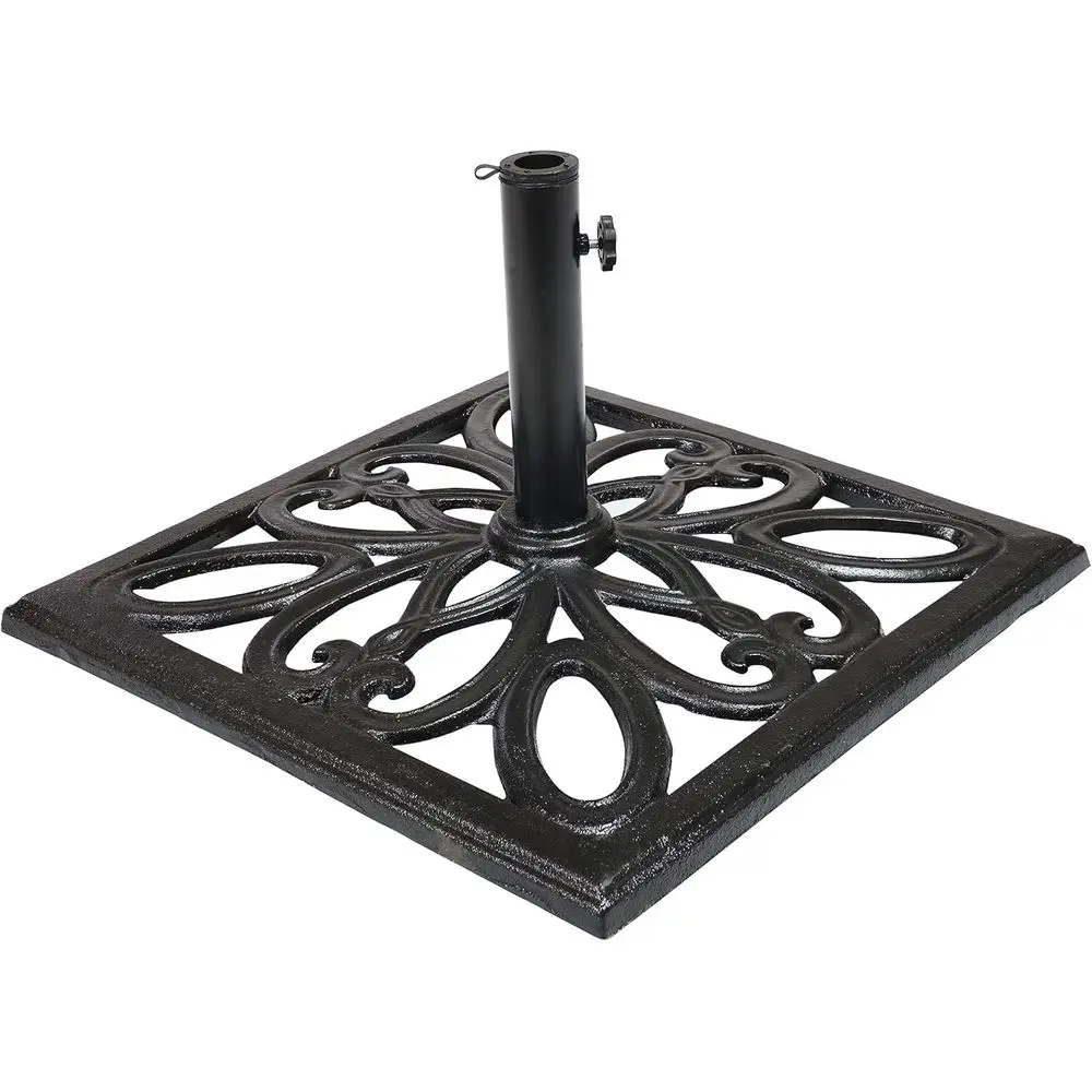 22-Inch Heavy-Duty Square Cast Iron Outdoor Patio Umbrella Base - Black
22-Inch Heavy-Duty Square Cast Iron Outdoor Patio Umbrella Base - Black