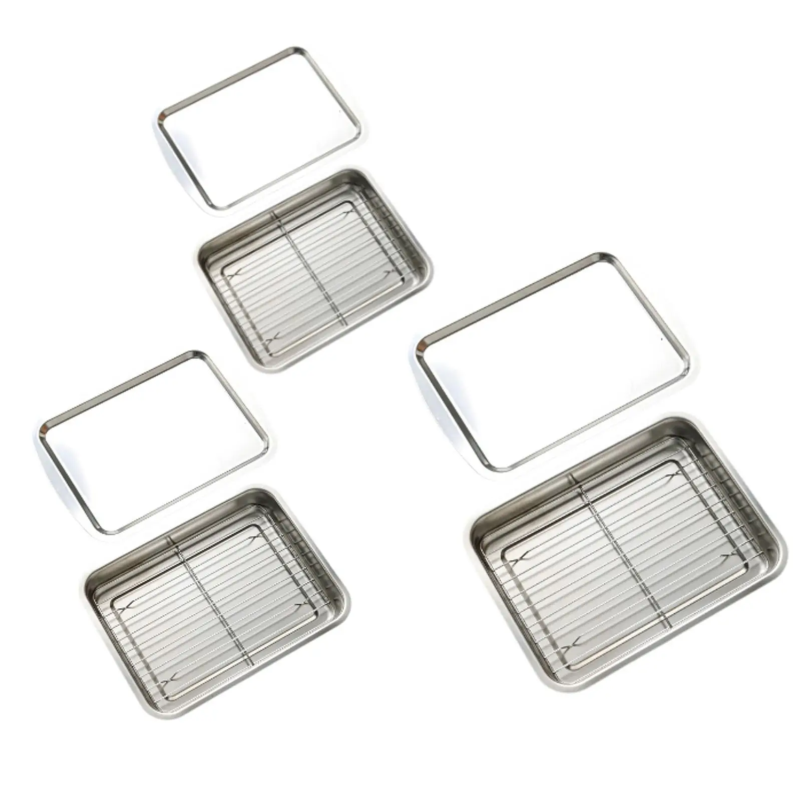 Food Prep Container, Baking Sheet Pan with Cooling Rack, Multifunctional Roasting Pan Oven Tray for Buffet, Roasting
Food Prep Container, Baking Sheet Pan with Cooling Rack, Multifunctional Roasting Pan Oven Tray for Buffet, Roasting