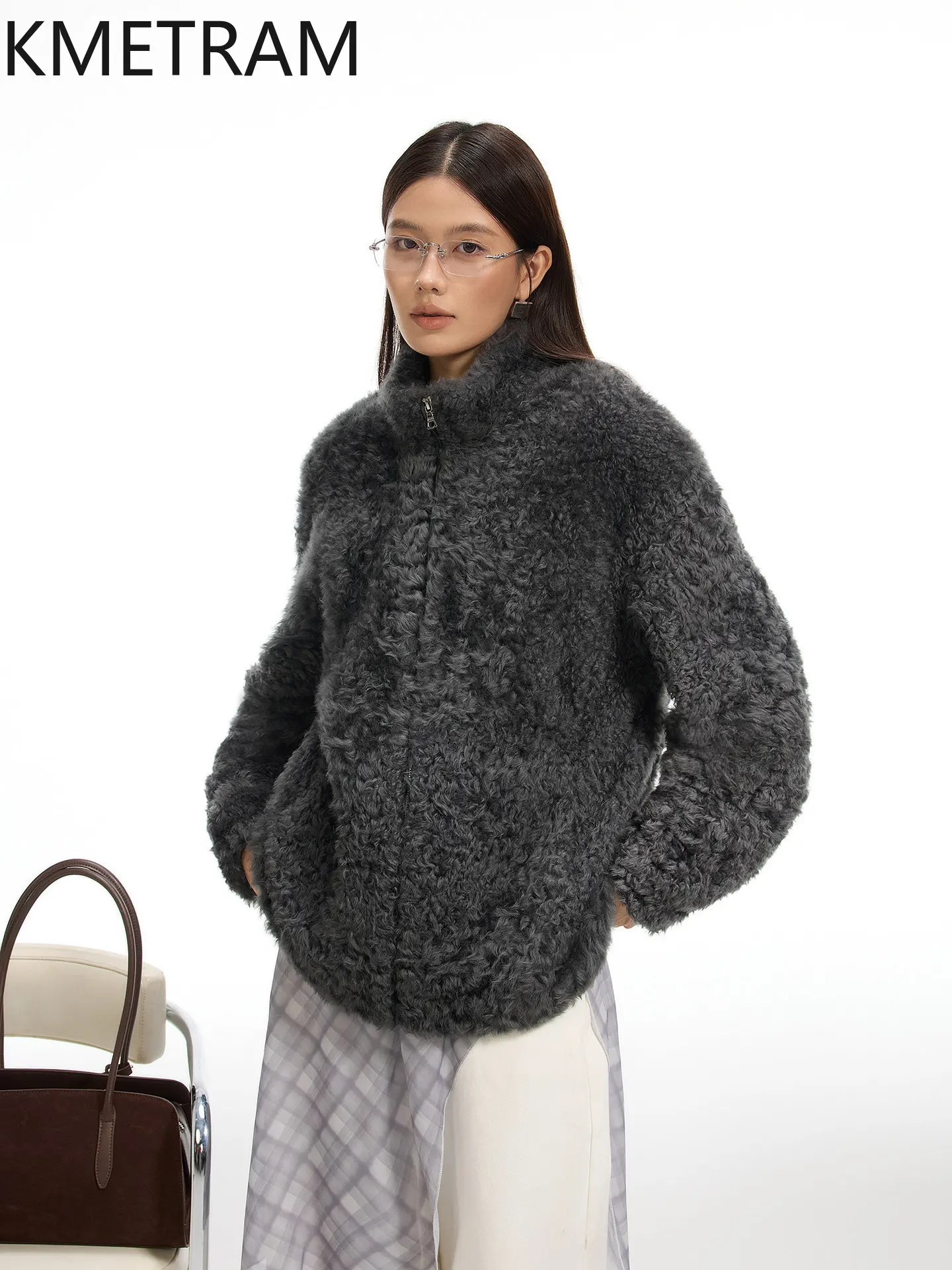 KMETRAM Real Lagon Wool Sheepskin Fur Double Faced Fur Coat Premium Mid-Length Jackets 70cm Winter Coats Women Clothes 2026 шуба
KMETRAM Real Lagon Wool Sheepskin Fur Double Faced Fur Coat Premium Mid-Length Jackets 70cm Winter Coats Women Clothes 2026 шуба