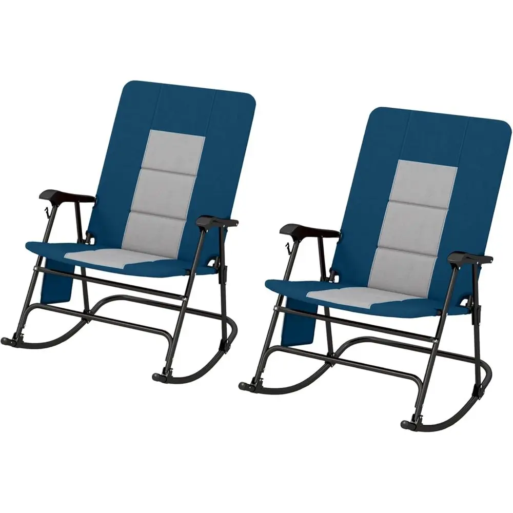 Портативный набор кресел-качалок для кемпинга с мягкой спинкой, синий, выдерживает нагрузку до 350 фунтов, для использования в помещении и на улице
Портативный набор кресел-качалок для кемпинга с мягкой спинкой, синий, выдерживает нагрузку до 350 фунтов, для использования в помещении и на улице
