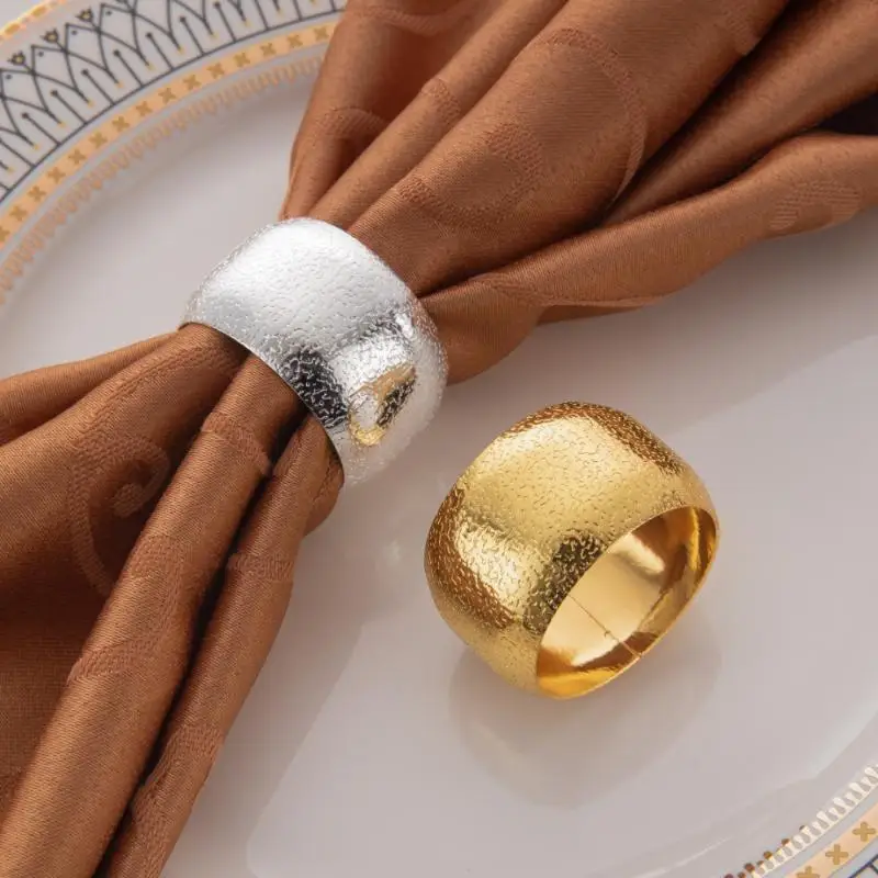 Hammer Pattern Metal Napkin Rings Reusable Fadeproof for New Year Dinner Wedding Table Decoration
Hammer Pattern Metal Napkin Rings Reusable Fadeproof for New Year Dinner Wedding Table Decoration