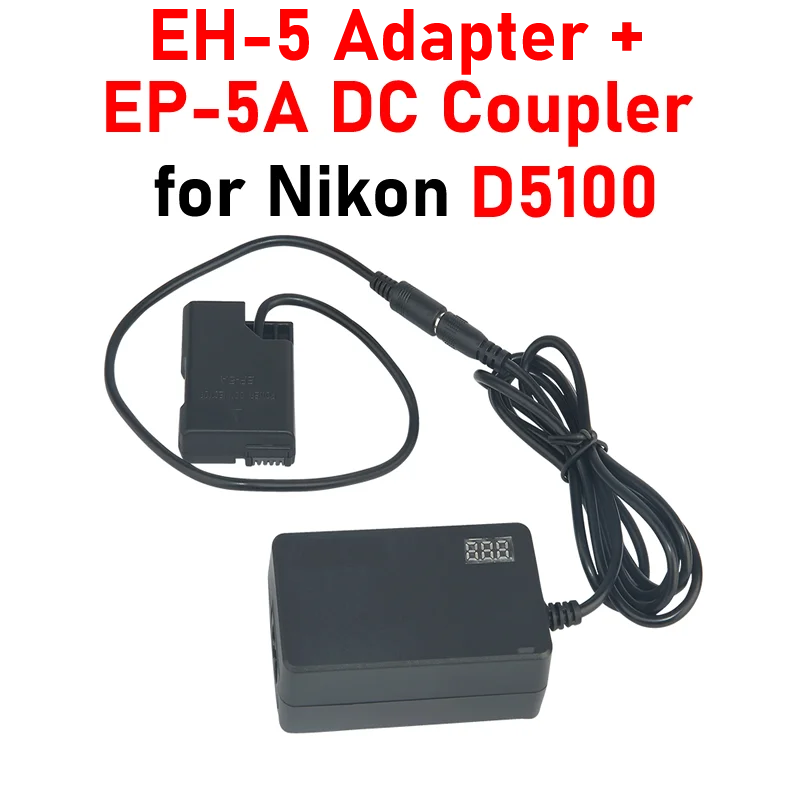 D5100 AC Adapter Kit EH-5 LED Display Adapter+EP-5A DC Coupler Dummy Batteryfor Nikon D5100 Power Adapter Kit
D5100 AC Adapter Kit EH-5 LED Display Adapter+EP-5A DC Coupler Dummy Batteryfor Nikon D5100 Power Adapter Kit