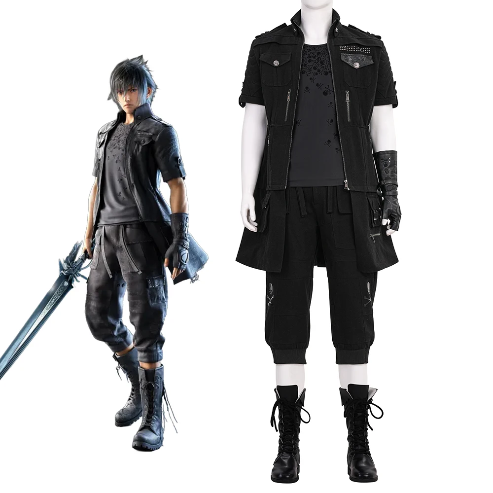 Final Fantasy XV Noctis Косплей Костюм Черная Униформа Футболка Комплект Мужской Костюм FFXV Униформа Для Ролевых Игр Хэллоуин Карнавальный Наряд
Final Fantasy XV Noctis Косплей Костюм Черная Униформа Футболка Комплект Мужской Костюм FFXV Униформа Для Ролевых Игр Хэллоуин Карнавальный Наряд