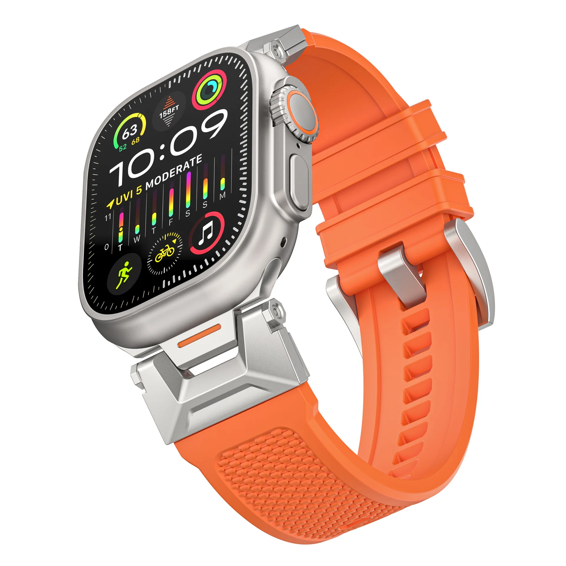 Прочный прочный ремешок для Apple Watch Ultra 1 2 49 мм 44 мм 45 мм с металлическим разъемом, мужской браслет на запястье iwatch series 9 8 7 6 5 4 Band
Прочный прочный ремешок для Apple Watch Ultra 1 2 49 мм 44 мм 45 мм с металлическим разъемом, мужской браслет на запястье iwatch series 9 8 7 6 5 4 Band